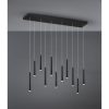 Tubular függeszték matt fekete LED 11x350lm 3000K