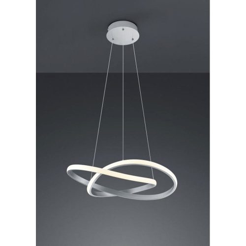 Course függeszték szatin króm, fekete LED 2700lm 3000K