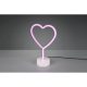 Heart asztali lámpa fehér LED