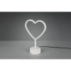Heart asztali lámpa fehér LED