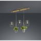 Plant függeszték antik nikkel E27 3 izzós