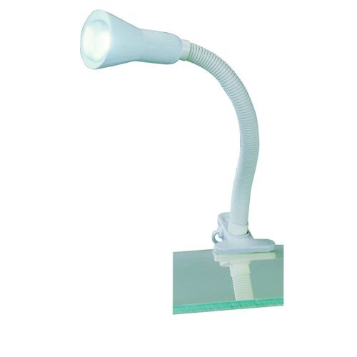 Flexo csíptetős lámpa fehér E14 1 izzós