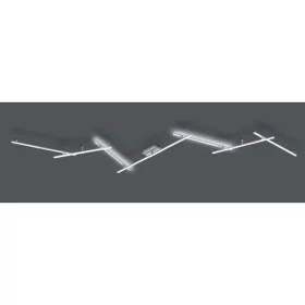 Indira mennyezeti lámpa matt nikkel LED 2150lm 3000K