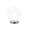 Ball asztali lámpa króm, átlátszó LED 600lm 3000-6500K