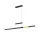 Trajan függeszték matt fekete, arany LED 5300lm 2700-5000K