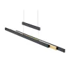 Trajan függeszték matt fekete, arany LED 5300lm 2700-5000K