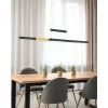 Trajan függeszték matt fekete, arany LED 5300lm 2700-5000K