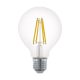 LED E27 G80 7,5W 2700K 806lm átlátszó Eglo 110023