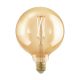 LED E27 G125 4W 1700K 300lm borostyán Eglo 110065