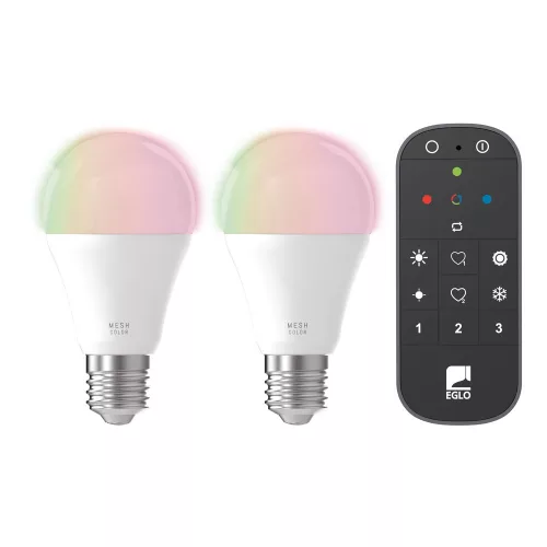 LED ZIG-RGB E27A60 9W 806lm opál 2db Eglo-110311-OUT
