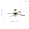 Gelsina Eglo 35041 ventilátoros mennyezeti lámpa
