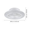 Malinska Eglo 35145 ventilátoros mennyezeti lámpa