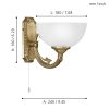 SAVOY - fali lámpa - bronz - EGLO 82751