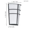 Breganzo - EGLO 94138 - kültéri LED fali lámpa