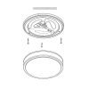 Palermo 2 led mennyezeti Eglo 95682