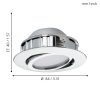 Pineda led beépíthető szett Eglo 95852