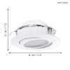 Pineda led beépíthető szett Eglo 95857