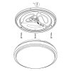 Competa 1 led mennyezeti Eglo 96032