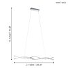 Lasana 2 led függeszték Eglo 96102