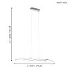 Lasana 2 led függeszték Eglo 96103