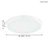 Fueva 1 mennyezeti LED panel Eglo 97262