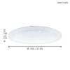 Frania-S Eglo 98448 mennyezeti lámpa