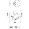 Zachery Globo-54315S-1 spotlámpa