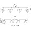 Zachery Globo-54315S-4 spotlámpa