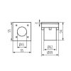 GORDO talajba süllyeszthető led szögletes KANLUX 18192