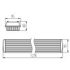 Dicht 4Led PI 236/PS T8 Kanlux 31323 por és páramentes lámpatest