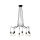 I-Habitat-S8 Ner Luce Design függeszték