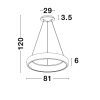 Albi LED NL-8105604D függeszték