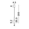 Joy LED NL-9010228 függeszték
