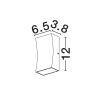 Boxy NL-9030150 kültéri fali lámpa