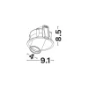 Otto Lens LED NL-9030689 beépíthető spotlámpa