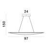 Agos LED NL-9054450 függeszték