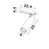 Monvel LED NL-9062301 sínrendszeres lámpa