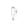 Zeva LED NL-9090753 kandeláber lámpafej