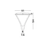 Lattern Pro LED NL-9090758 kandeláber lámpafej