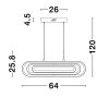 Arte LED függeszték NL-9110351