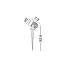 Calix LED NL-9172870-OUT leszúrható reflektor