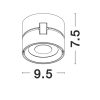 Universal LED NL-92001 mennyezeti spotlámpa