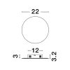 Cyrcle LED NL-9248154 fali lámpa