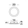 Cyrcle LED NL-9248160 fali lámpa