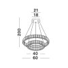 Aurelia LED NL-9333068 függeszték