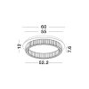 Aurelia LED NL-9333072 mennyezeti lámpa