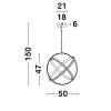Pertone LED függeszték NL-9365012