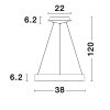 Rando Thin LED NL-9453431 függeszték