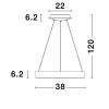 Rando Thin LED NL-9453432 függeszték