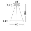 Rando Thin LED NL-9453455 függeszték